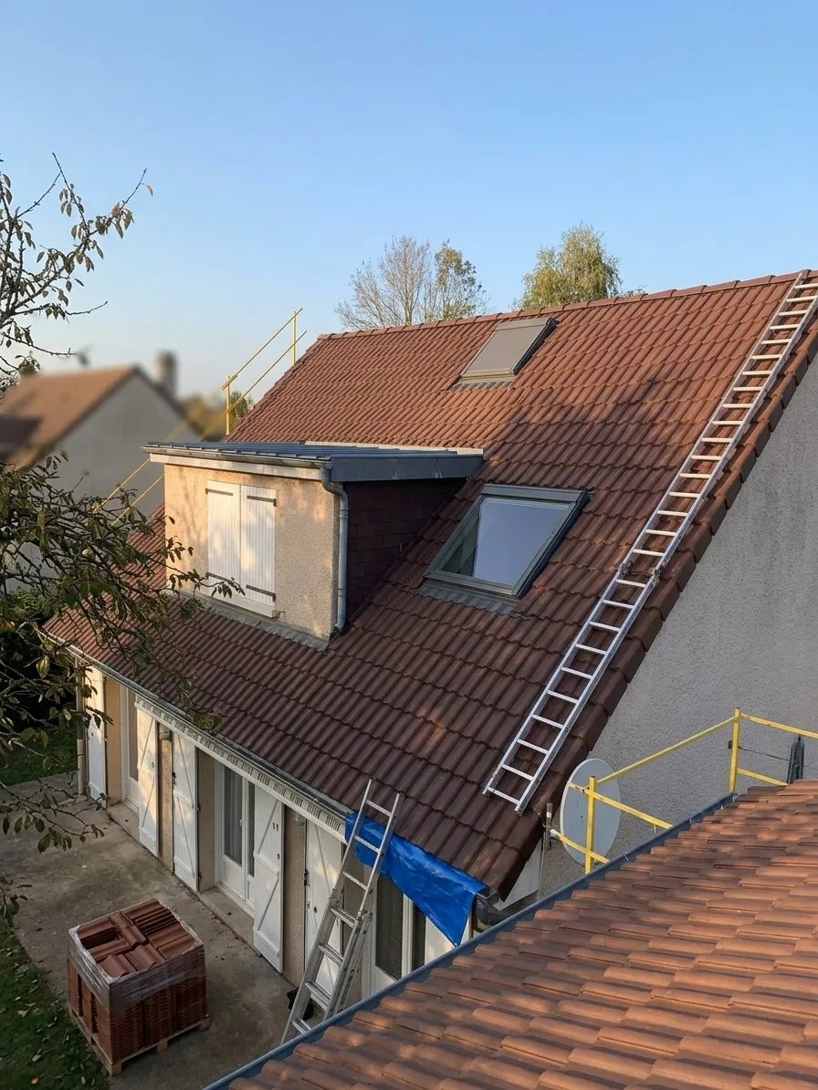 Démoussage de toiture à Ozoir-la-Ferrière