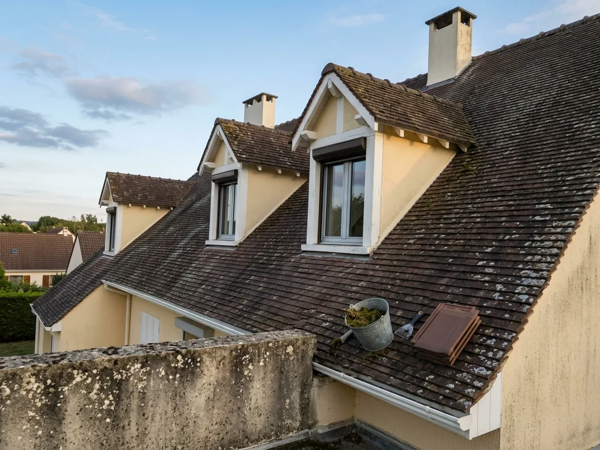 Démoussage de toiture à Ozoir-la-Ferrière
