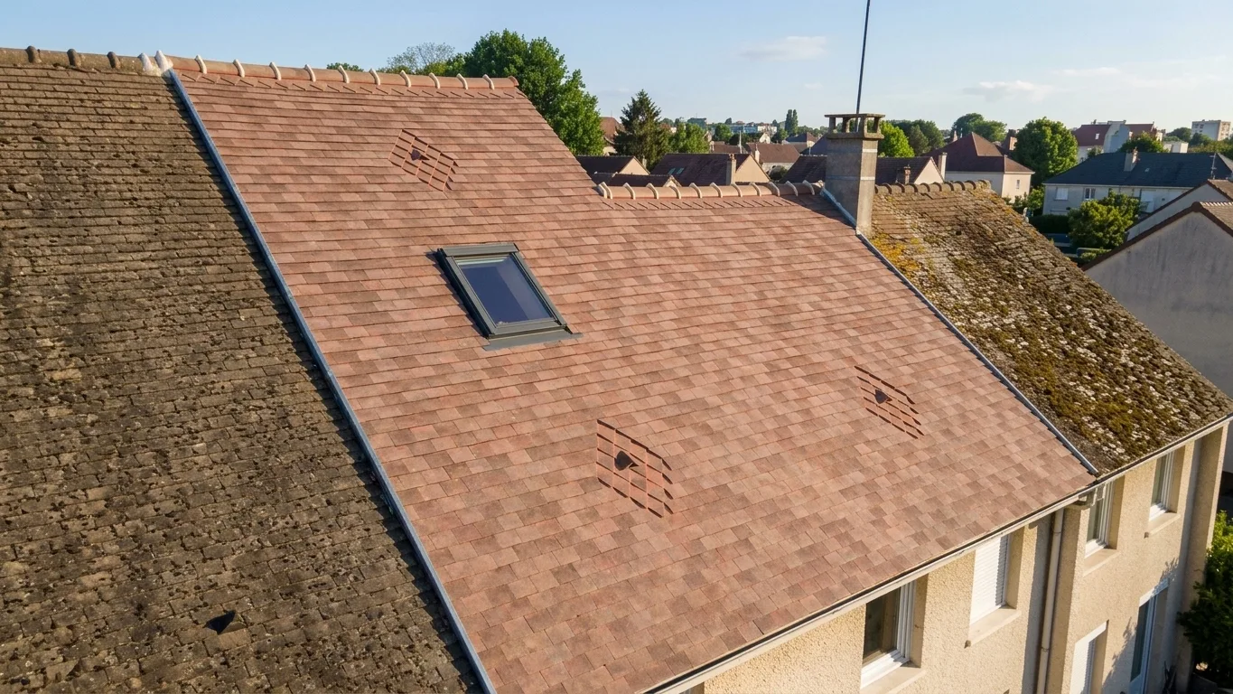 Réfection complète de toiture à Ozoir-la-Ferrière
